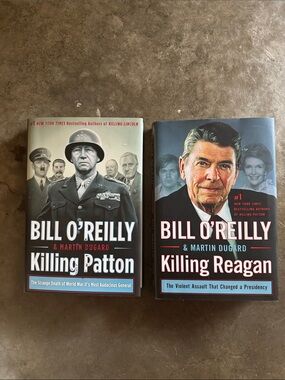 Set of 2 Bill O'Reilly Books - Killing Patton & Killing Reagan - Like NEW